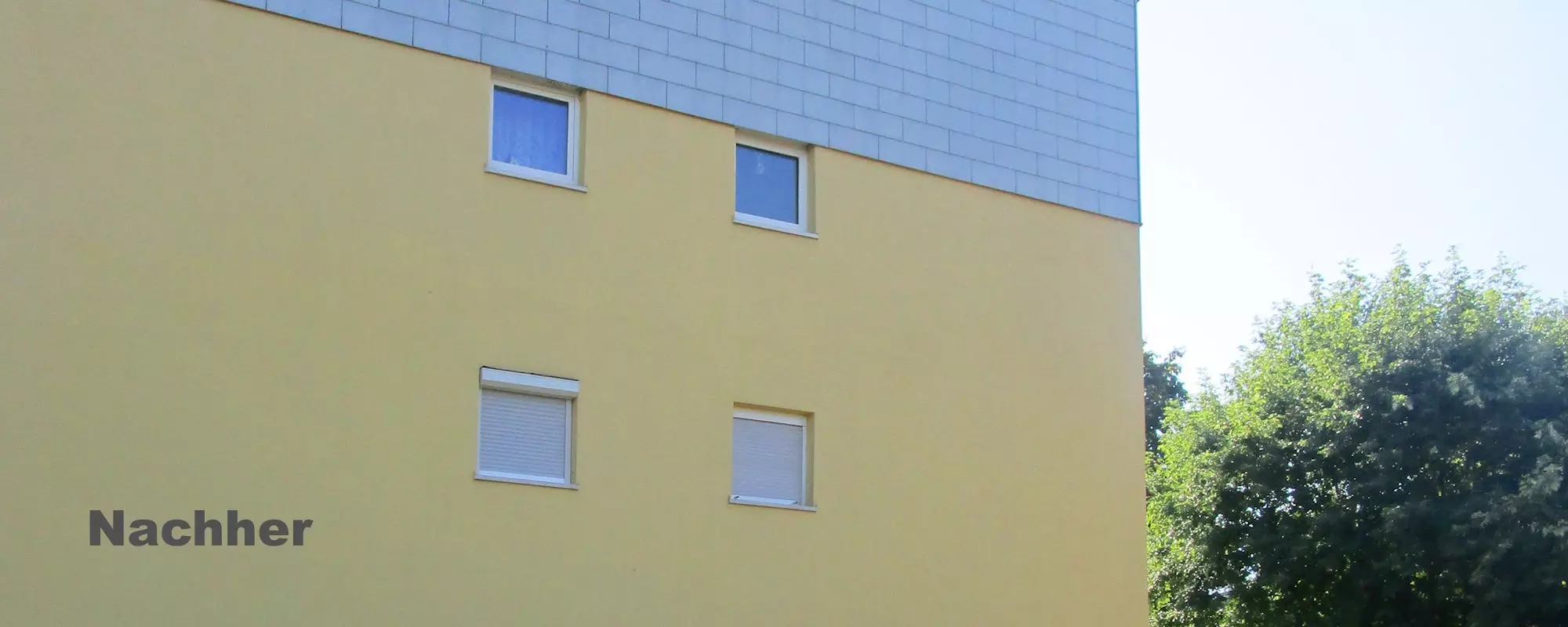 Fassadenreinigung Ender, nach der Reinigung Fassadenreinigung Ender, nach der Reinigung