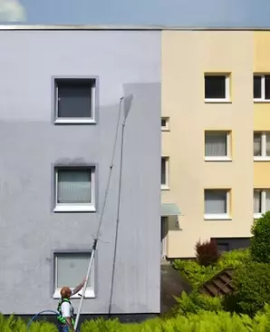 Saubere Fassade, Meisterbetrieb, Fassadenreinigung Ender, Schritt 3 Saubere Fassade, Meisterbetrieb, Fassadenreinigung Ender, Schritt 3